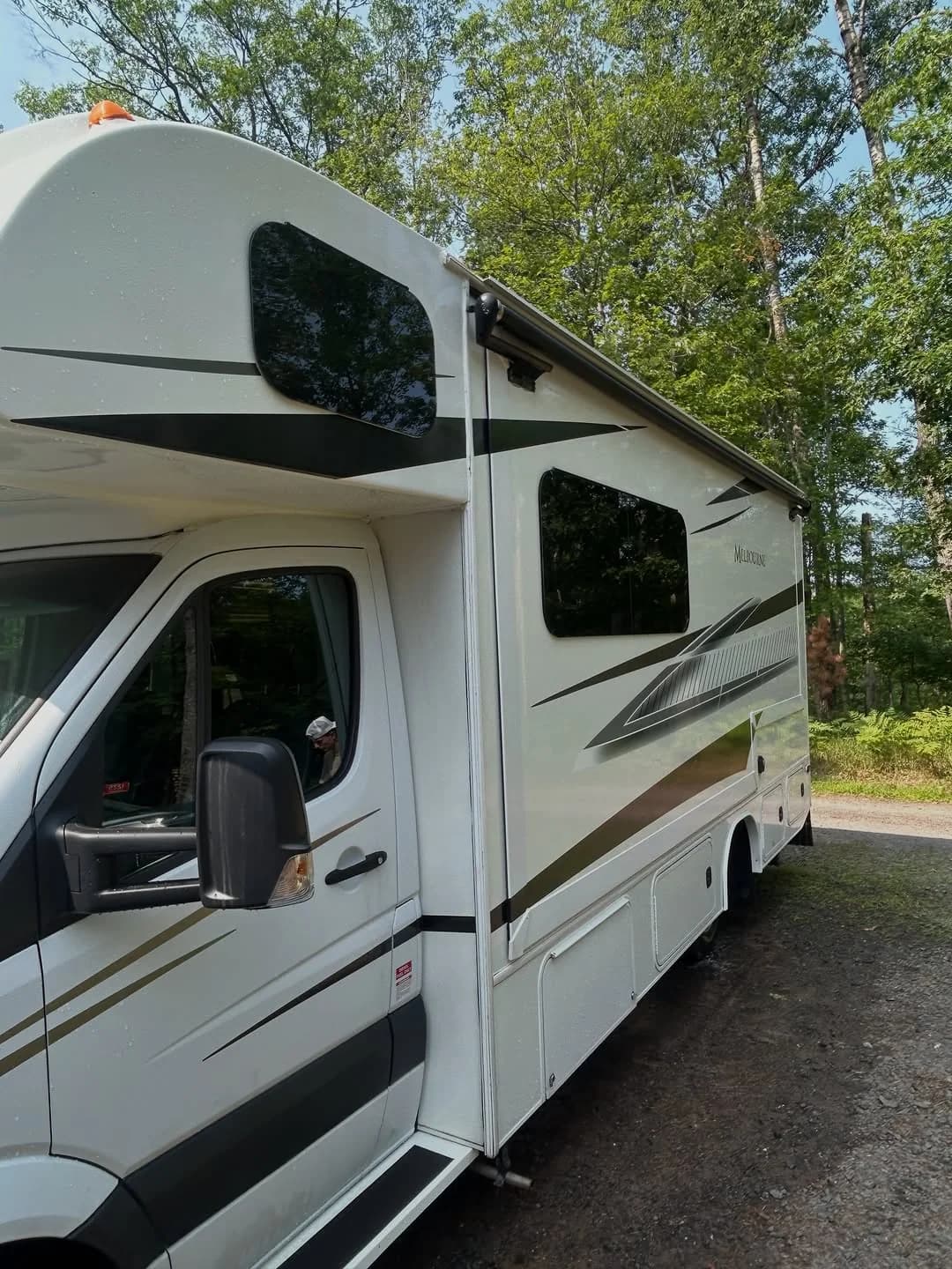 Jayco Melbourne RV after exterior detailing